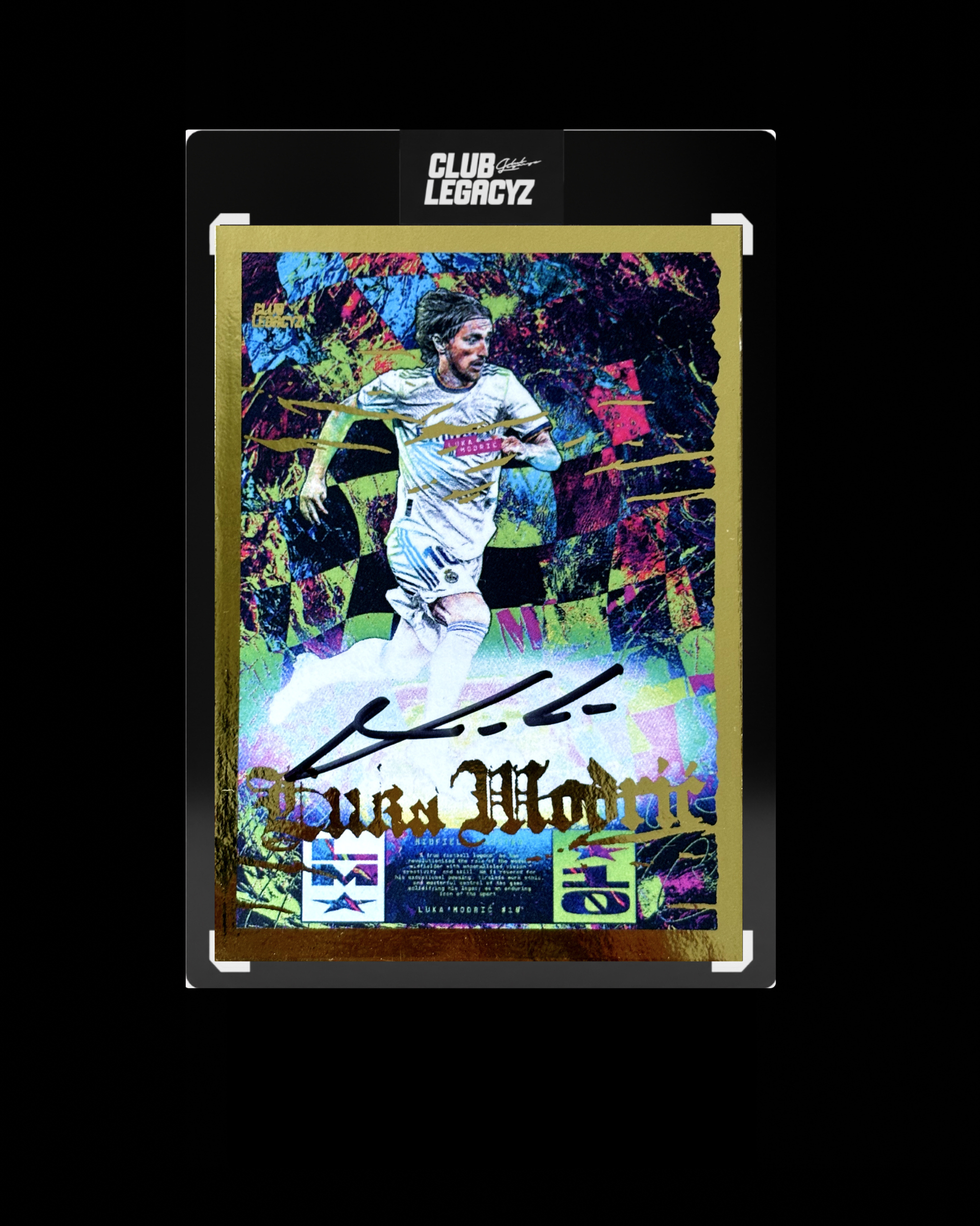 Luka Modrić Collection - Signed Maestro Icon Mystic Wave Gold edition limited to 1