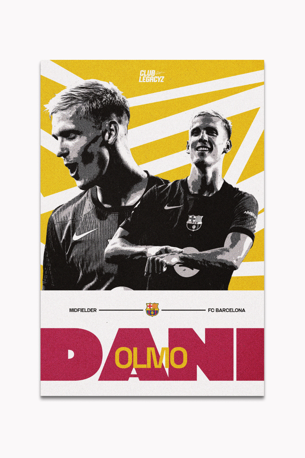 FC Barcelona - Dani Olmo Metal Poster limited to 100