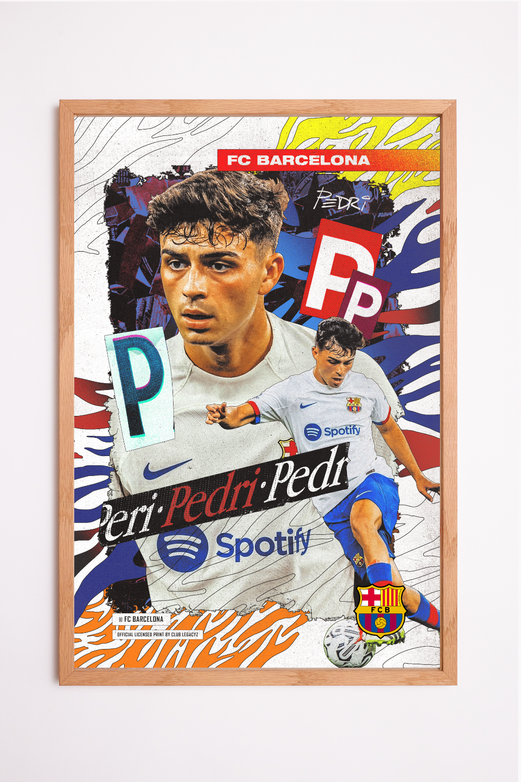 FC Barcelona - Póster Pedri 999 ejemplares