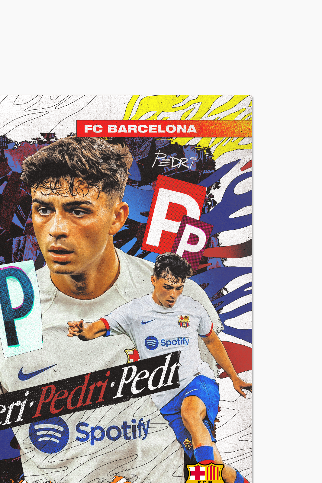 FC Barcelona - Poster Pedri 999 exemplaires