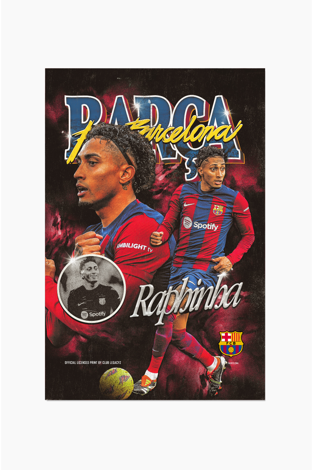 FC Barcelona - Raphinha Bootleg Poster limited to 100