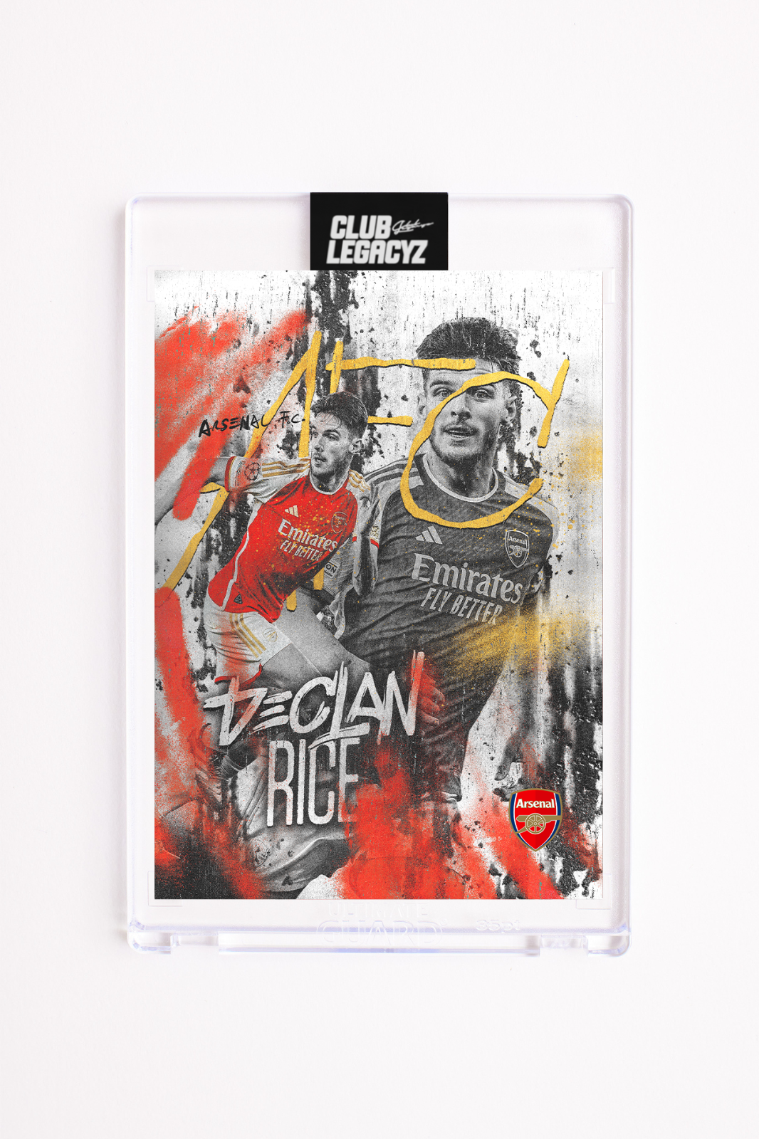 Arsenal FC - Icon Black & White Declan Rice 100 exemplaires
