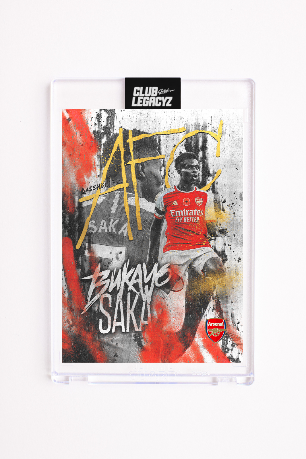 Arsenal FC - Bukayo Saka Black & White Icon limited to 100
