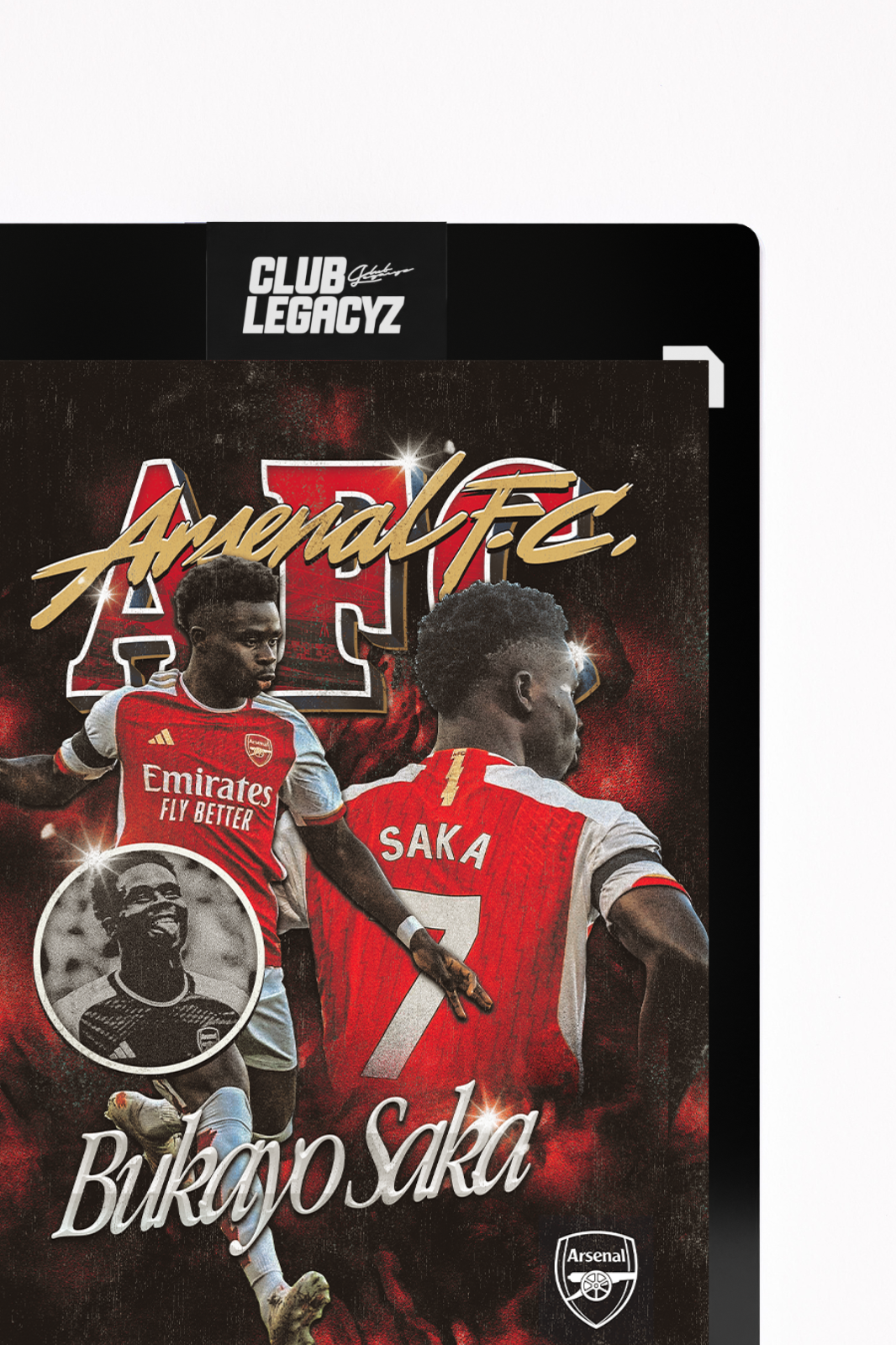 Arsenal FC - Icon Bootleg Bukayo Saka 100 exemplaires