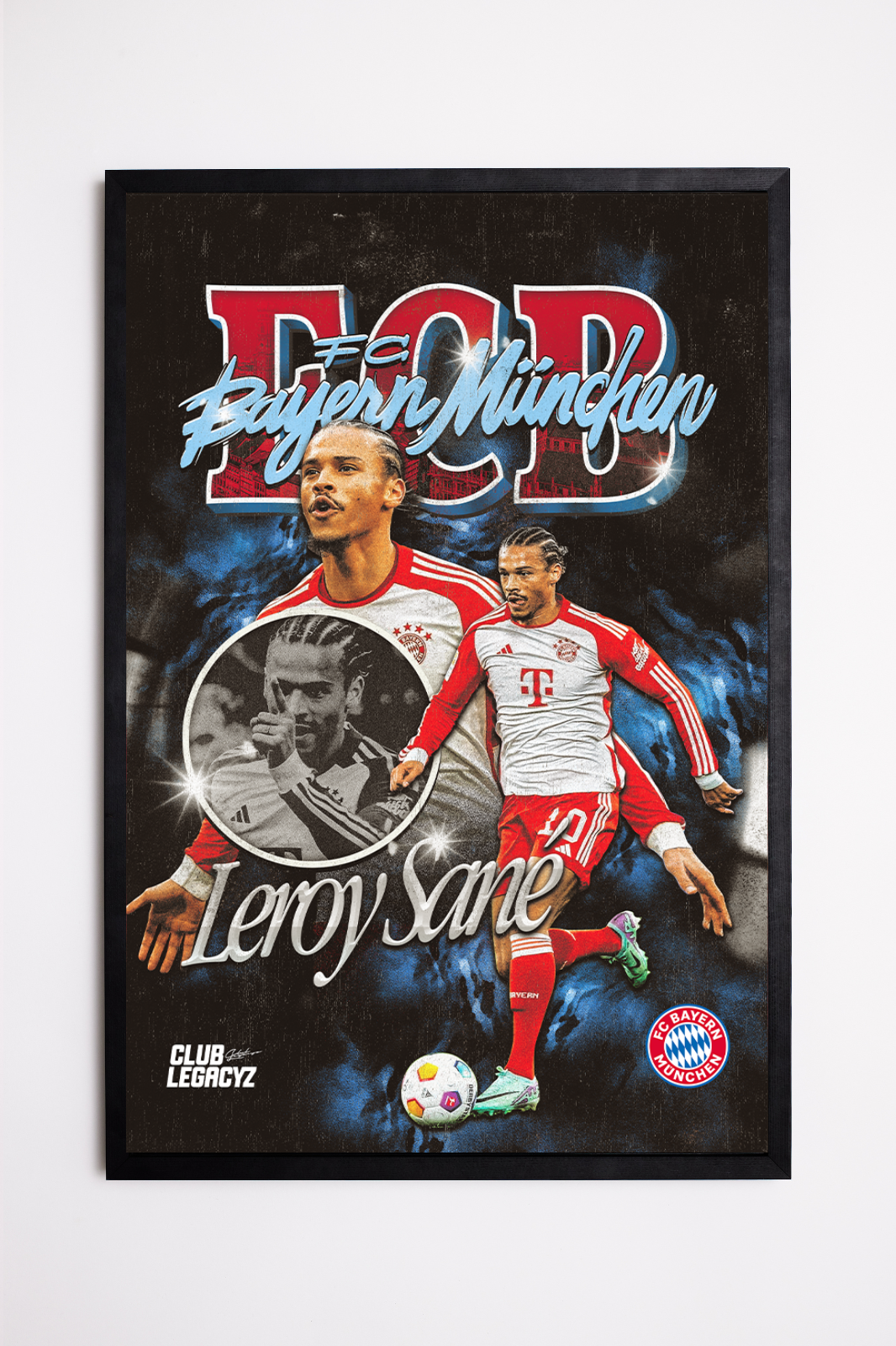 FC Bayern München - Leroy Sané Bootleg Poster limited to 100