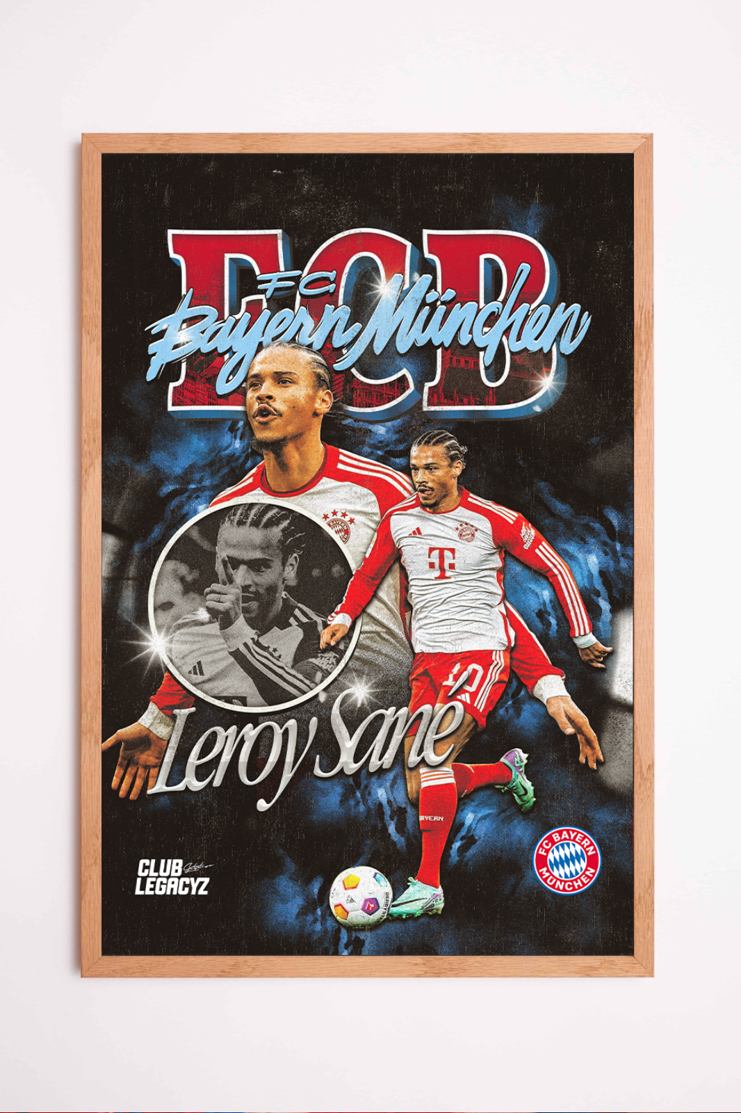 FC Bayern Munich - Póster  Leroy Sané 100 ejemplares
