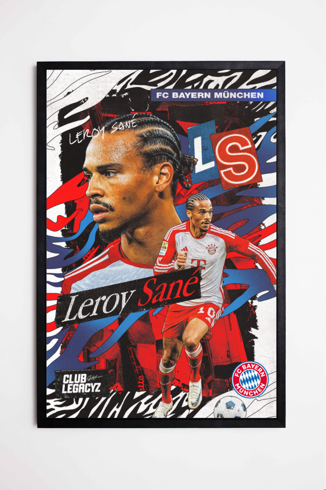 FC Bayern Munich - Poster Leroy Sané 100 exemplaires