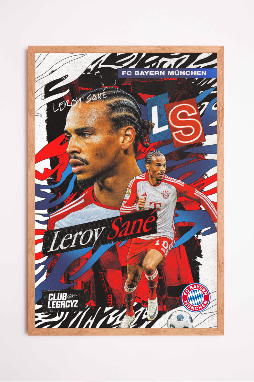 FC Bayern München - Leroy Sané Poster limited to 100