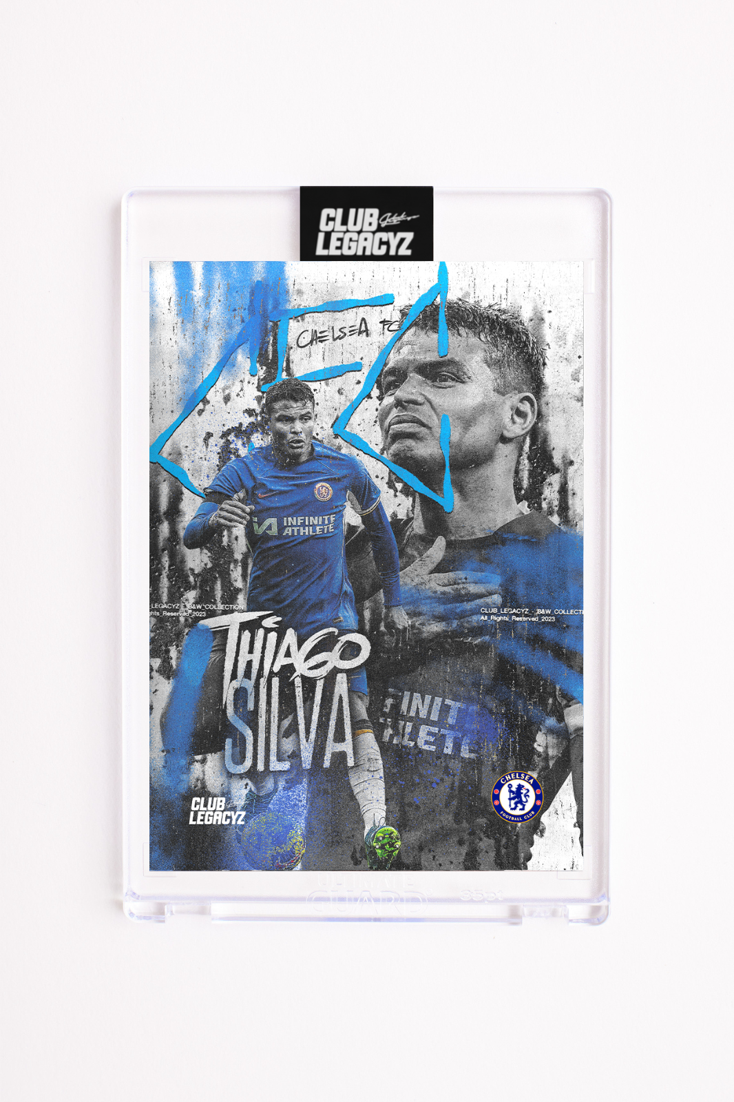 Chelsea FC - Icon Black & White Thiago Silva 100 exemplaires