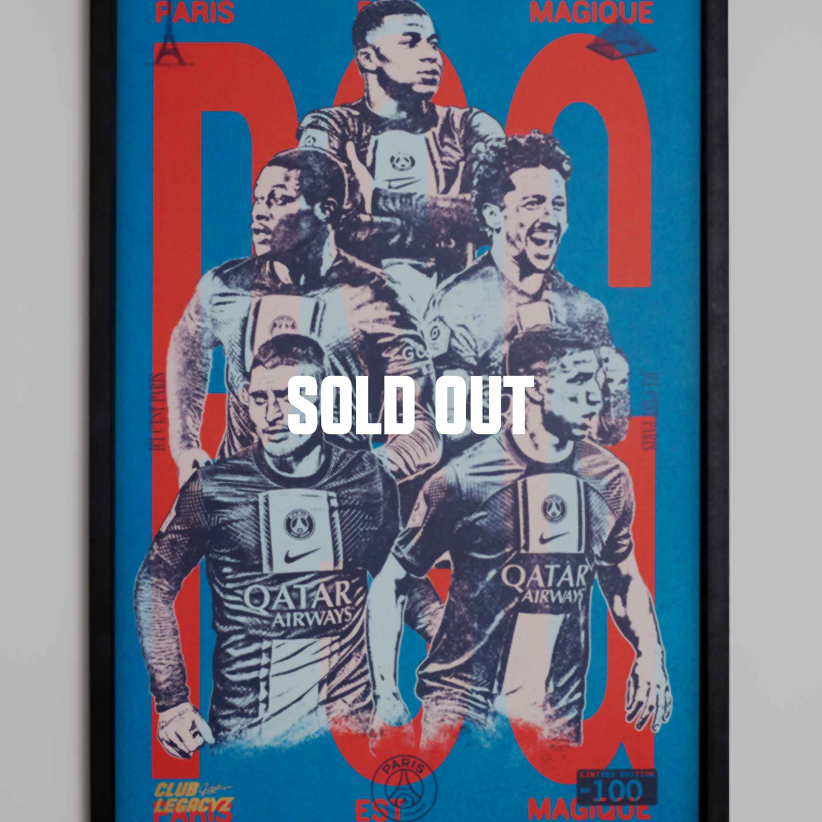 Poster Paris Saint-Germain - Juventus FC 22-23 - Photographic print for sale