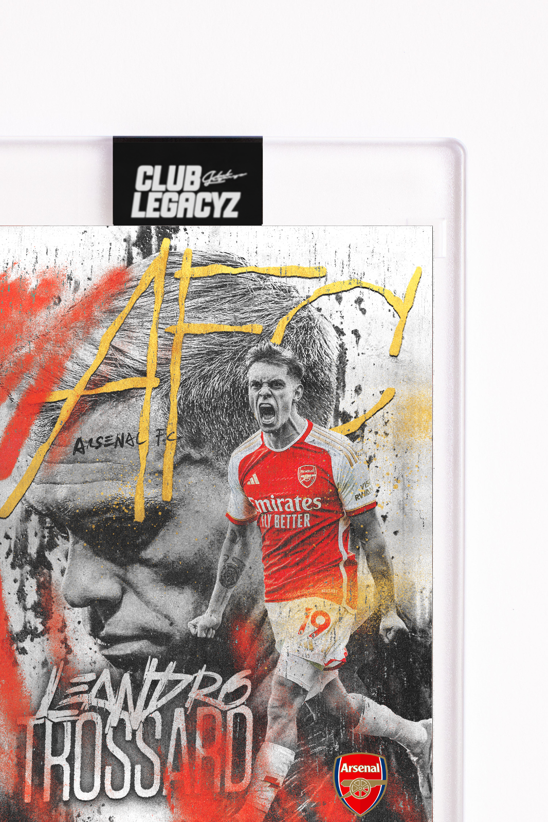 Arsenal FC - Leandro Trossard Black & White Icon limited to 100