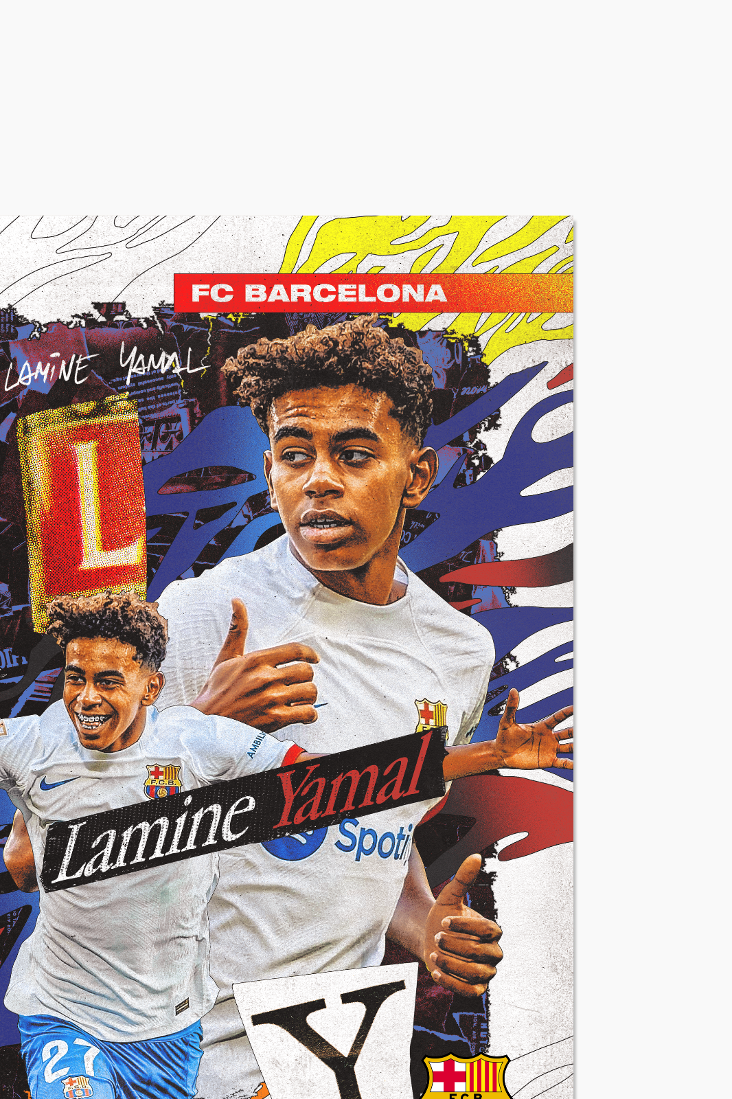 FC Barcelona - Poster Lamine Yamal 999 exemplaires