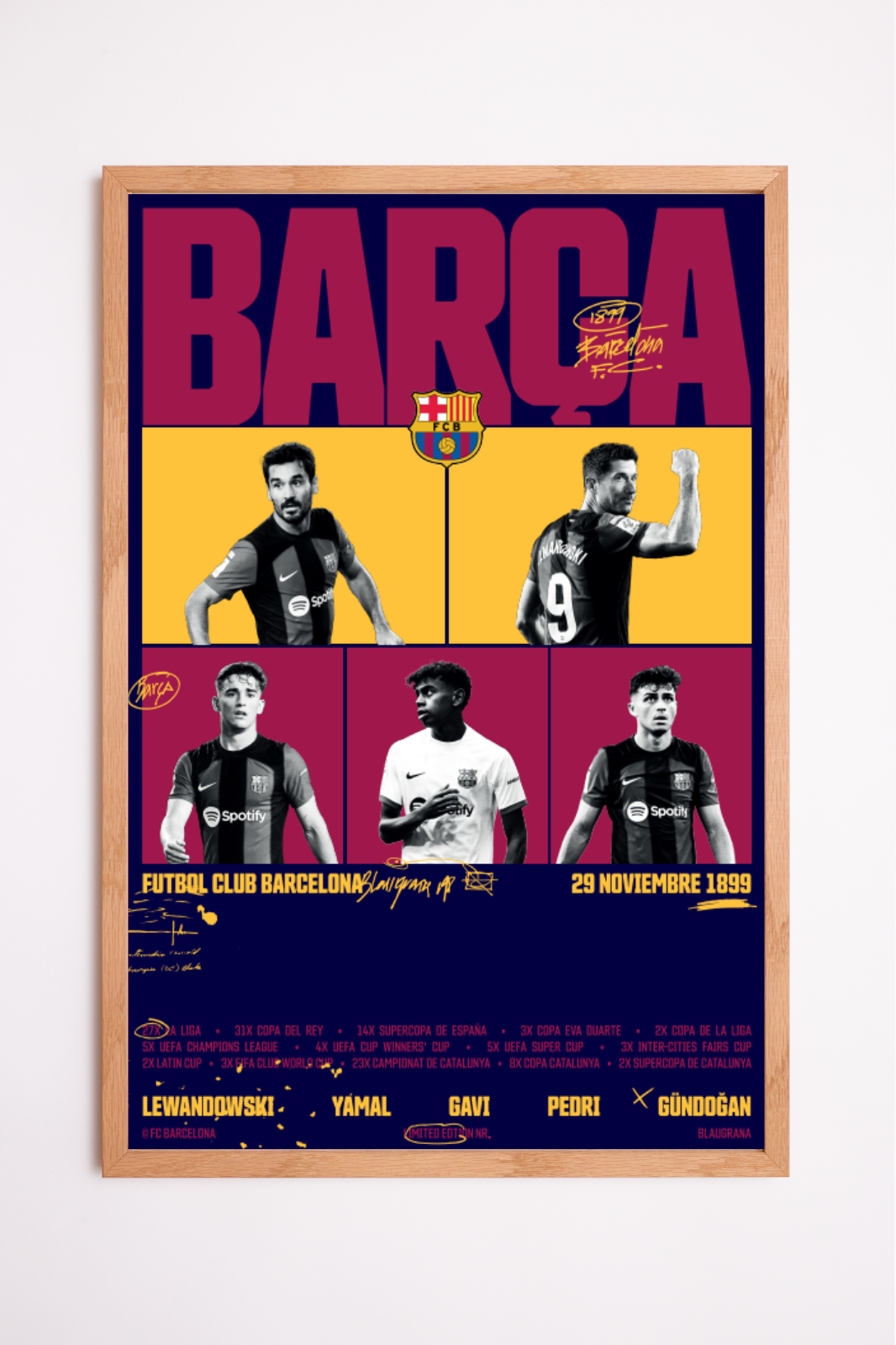 FC Barcelona - Collectible Poster Purple limited to 999