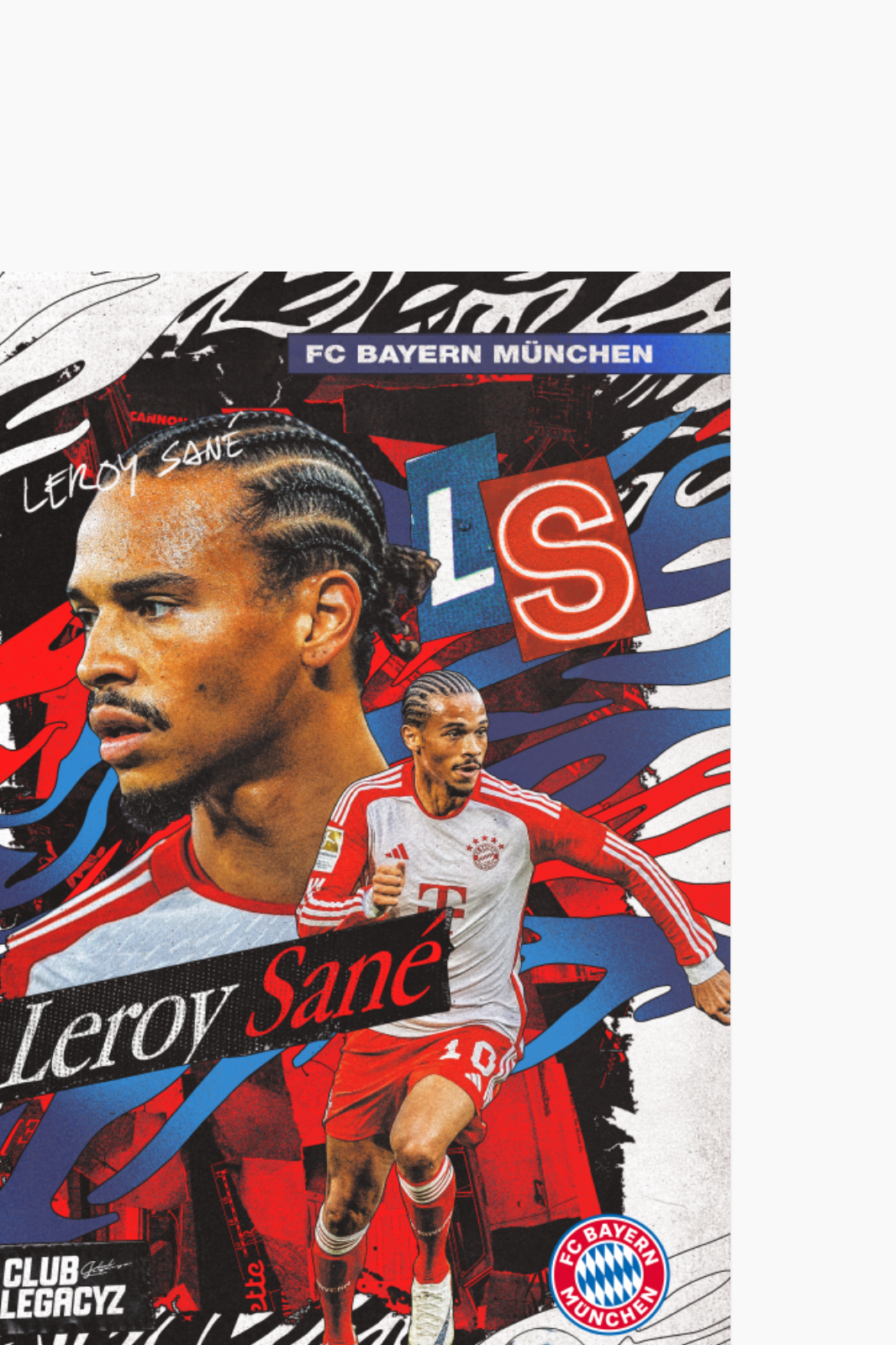 FC Bayern München - Leroy Sané Poster limited to 100
